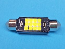 Светодиодная лампа T11 x 41mm SV8,5 12 SMD 3030 CREE 12V WHITE