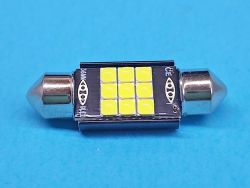Светодиодная лампа T11 x 36mm SV8,5 9 SMD 3030 CREE 12V WHITE