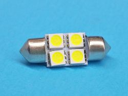 Светодиодная лампа T11 x 31mm SV8,5 4 SMD 5050 12V WHITE
