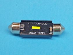Светодиодная лампа T11 x 41mm SV8,5 1 SMD 1860 12-24V CANBUS WHITE
