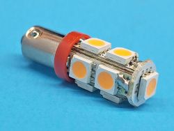 Светодиодная лампа T8,5 BA9S 9 SMD 5050 12V PINK