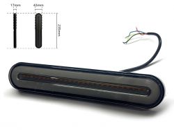 Фонарь задний светодиодный WD-9001 10-30V  28 LED IP67 (1 шт). Размер: 235*43*17 мм