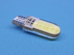Світлодіодна лампа T10 W2,1x9,5d 12V COB-02 WHITE з обманкою в силіконі, друкована плата