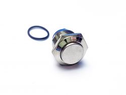 Кнопка антивандальная RH-038 OFF-(ON) (без фиксации) 12-220V 3A IP67 2 pin круглая, без подсветки}