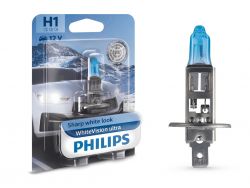 Галогеновая лампа Philips 12258WVUB1 H1 12V 55W P14,5s WhiteVision Ultra +60% (3700K)