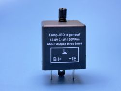 Реле поворотов для LED ламп 3 контакта с регулировкой частоты мигания}
