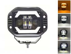 Додаткова LED фара HP-GZD-265-05 17W 10-30V ближнє/дальнє світло + ДХВ + повороти