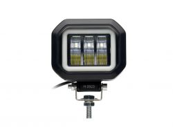 Светодиодная фара 30W(QB) прямоугольная 9-30V 3 светодиода CREE (четкая свето-теневая граница) с ДХО