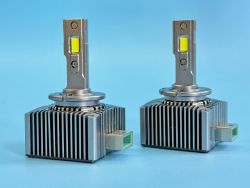 LED лампы D3S/D3R 12V 110W/пара 6000K canbus, радиатор + вентилятор, алюминиевый корпус, диод  9575 chips