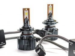 LED лампы N6 H7 12V 110W 6000K с чипом 3570, Canbus, комбинированным охлаждением и корпусом из авиационного алюминия