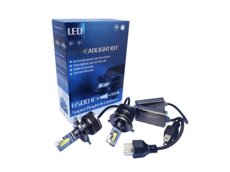 LED комплект F8X H4 6000K 9-32V 26W с радиатором (диод 3570)