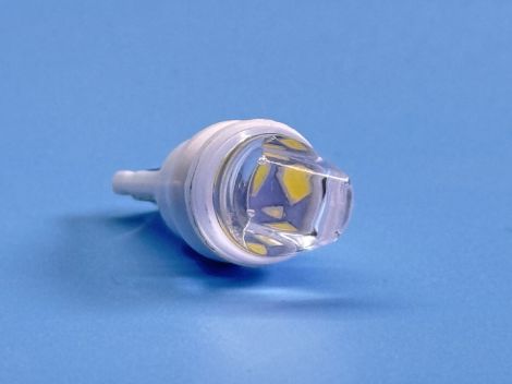 Светодиодная лампа T10 W2,1x9,5d 3 SMD 2835 12V WHITE с 3D линзой, керамический цоколь