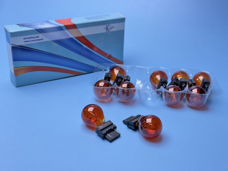 Py27w Лампа накаливания Квант PY27W/7 W2,5x16q 12V 27/7W Amber (3157NA)